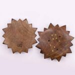 Engraved and Brass Zodiac Sign Incense Burner - Sun - Image 16