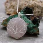 Tree of Life Gemstone Necklace - Rose Quartz - Image 2