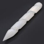 Selenite Spiral Wands - 16 cm (Point One Ends) - Image 2