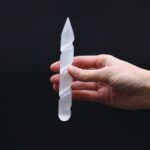 Selenite Spiral Wands - 16 cm (Point One Ends) - Image 3