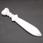 Selenite Lrg Ritual Knife - Spiral (25cm) - Image 7