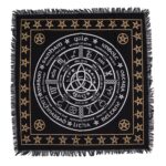 Esoteric Fringed Altar Cloth -  Life Death Rebirth - Image 3