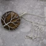 Tree of Life Gemstone Necklace - Tiger Eye - Image 3