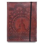 Medium Notebook with strap - Tibetan Mandala