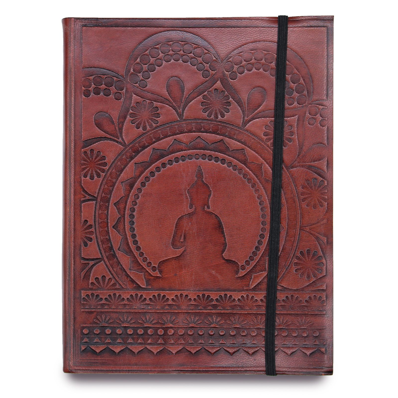 bG9jYWw6Ly9tZWRpYS85TS8yQy82MFIzMEMxRzZSVDMyQzlNLzllYjNjOTBmLmpwZWc-3.jpg Medium Notebook with strap - Tibetan Mandala - Image 1