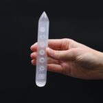 Selenite Wand - 16 cm (Point one End) 7 Chakra - Image 3
