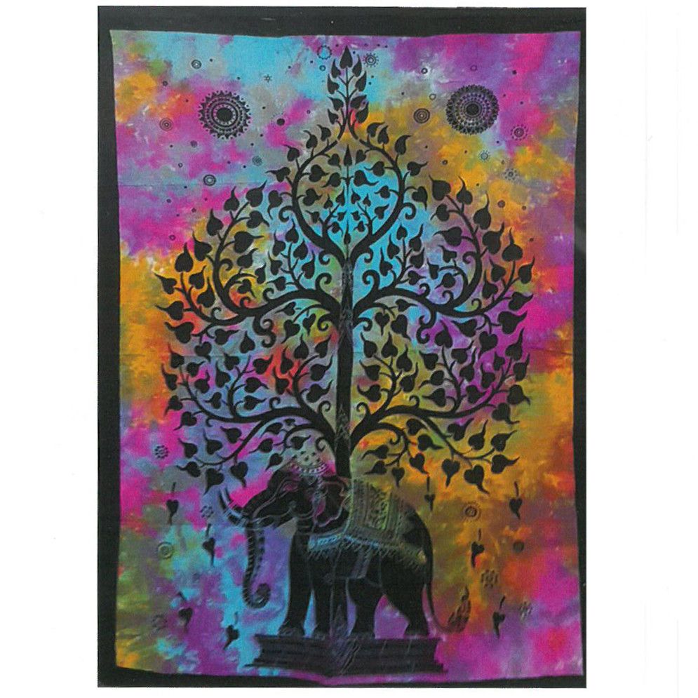 bG9jYWw6Ly9tZWRpYS85TS9FQy82MFIzMEMxRzZNVEtFQzlNL2Q5ZmI2ZWJhLmpwZWc-2.jpg Cotton Wall Art - Elephant Tree - Image 1