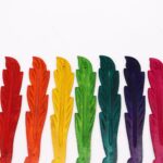 Leaf Coloured Ashcatcher 10" - Mango Wood - Image 2