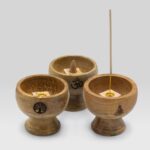 Lrg Ritual Bowl Incense Cone Holder 11x6.cm - Buddha - Image 2