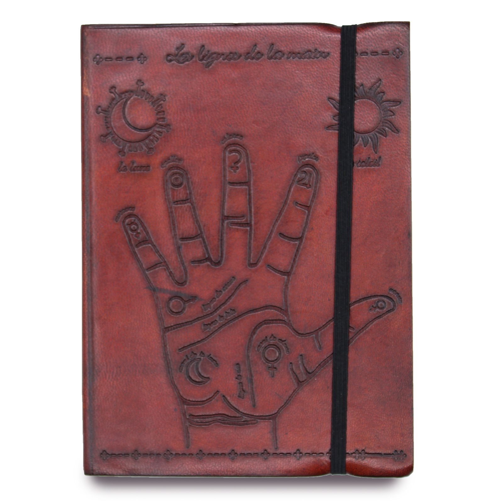 bG9jYWw6Ly9tZWRpYS85Ui8yQy82MFIzMEMxRzZSVDMyQzlSLzc0YTU5NzQzLmpwZWc-3.jpg Small Notebook with strap - Palmistry - Image 1