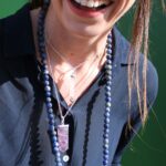 Gemstone Classic Point Pendant - Black Agate - Image 4