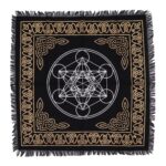 Esoteric Fringed Altar Cloth - Chakra Chart
