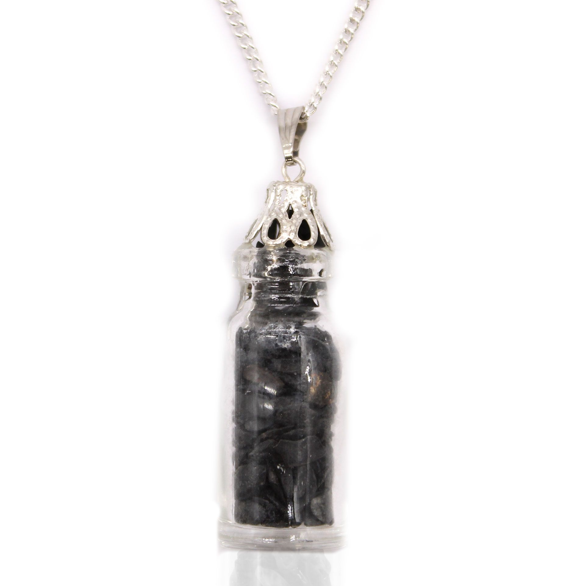 bG9jYWw6Ly9tZWRpYS8xRy9BQy82MFIzMEMxRzZSVktBQzFHLzc0NmY4OTJmLmpwZWc-3.jpg Bottled Gemstones Necklace - Black Onyx - Image 1
