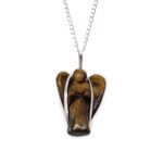 Gemstone Guardian Angel Pendant - Tiger Eye - Image 2