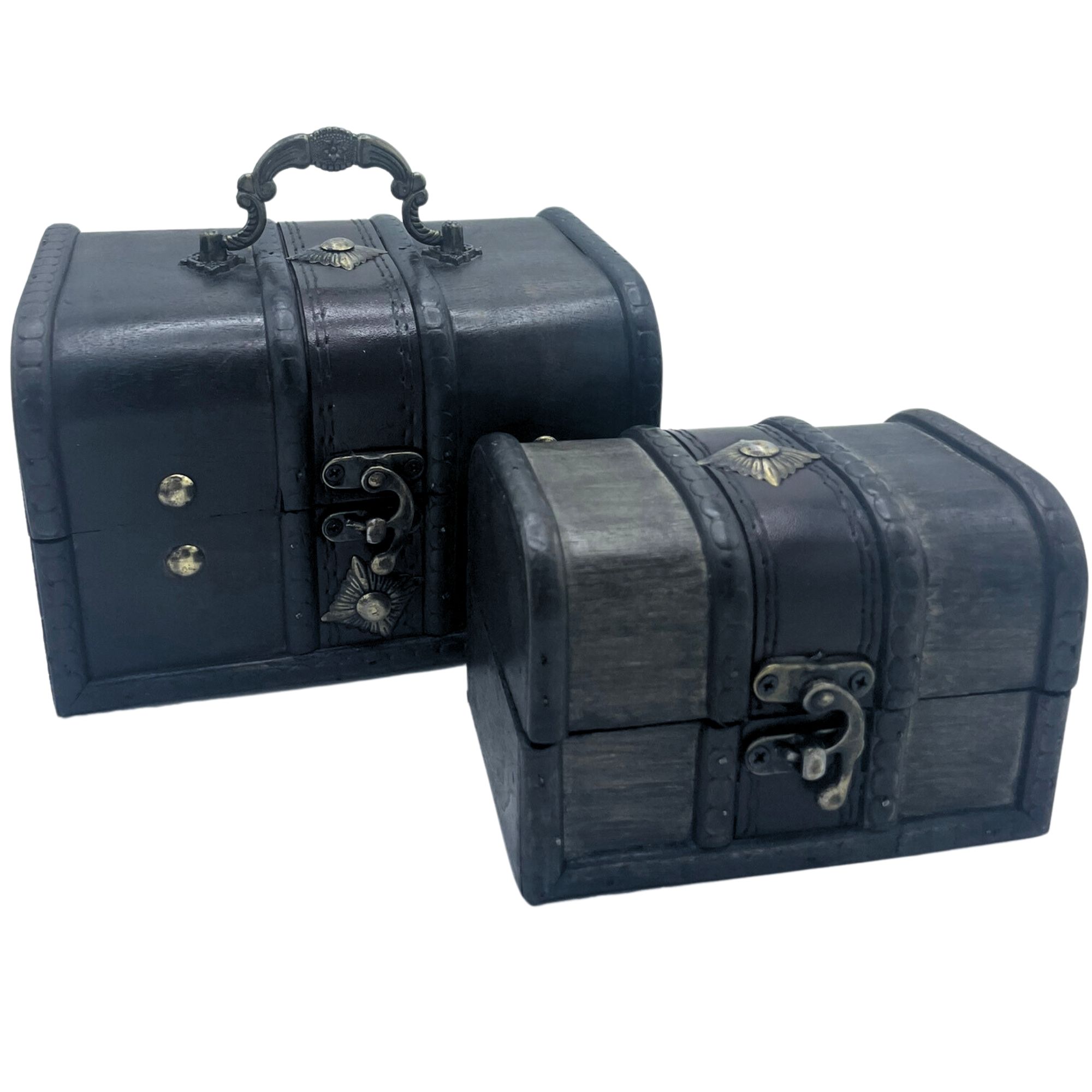 bG9jYWw6Ly9tZWRpYS8xSC8wRS82MFIzMEMxRzZSV0swRTFILzdmMTFlMDQ1LmpwZWc-2.jpg Treasure Chest - Set of 2 - Grey - Image 1