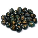 Runes Stone Set in Pouch  - Bloodstone - Image 2