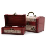 Sets of 2 Colonial Boxes - Rose Design - Image 4