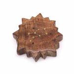 Engraved and Brass Zodiac Sign Incense Burner - Sun - Image 10