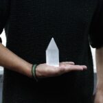 Selenite Pencil Point Tower - 10 cm - Image 3
