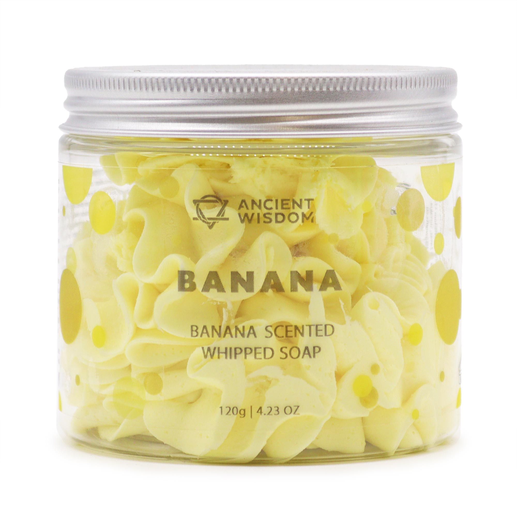 bG9jYWw6Ly9tZWRpYS8xTi9BRS82MFIzMEMxRzZSVzNBRTFOLzM4ZDM2MjhlLmpwZWc-3.jpg Banana Whipped Soap 120g - Image 1