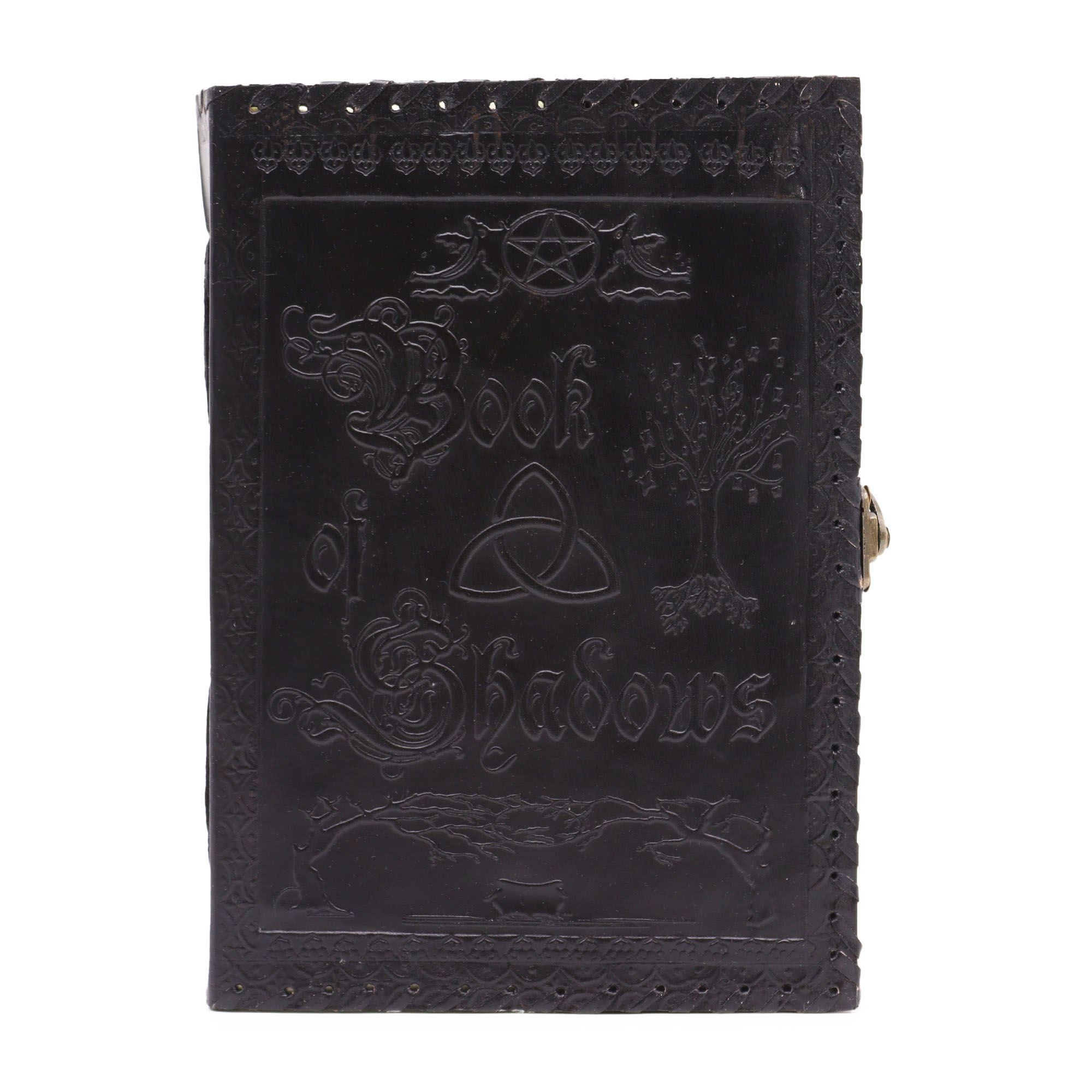 bG9jYWw6Ly9tZWRpYS8xUS9DRC82MFIzMEMxRzZXVDNDRDFRL2Q3NzkyZjQ3LmpwZWc-2.jpg Large Book of Shadows - Black - 200 pages decle-edged - 25x18x3cm - Image 1