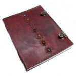 Huge 7 Chakra Leather Book - 10x13 (200 pages) - Image 2