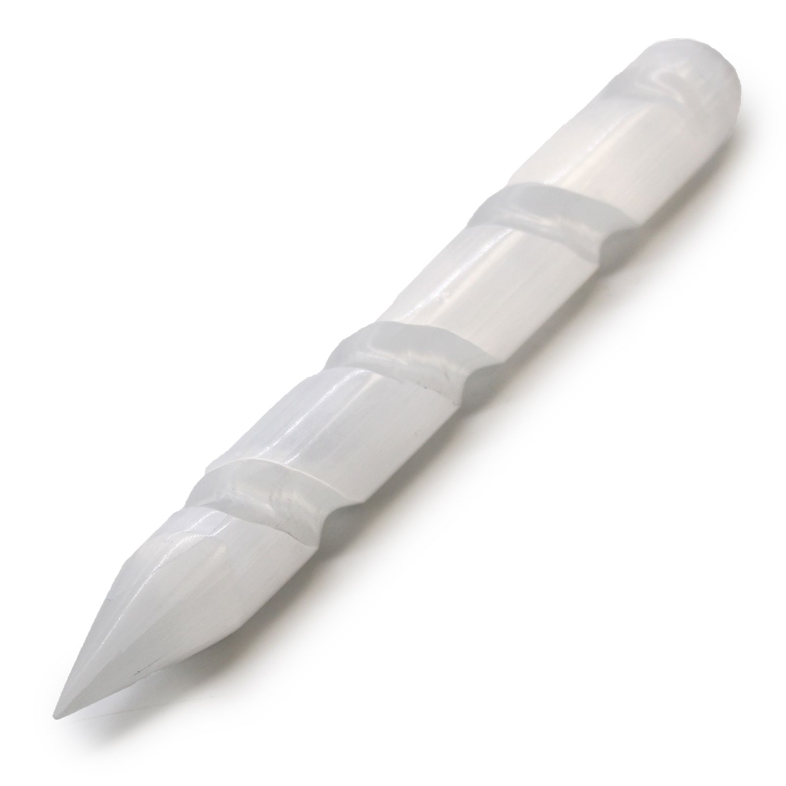 bG9jYWw6Ly9tZWRpYS8xUy9BQy82MFIzMEMxRzZNVktBQzFTLzRkMjg3NTNiLmpwZWc-2.jpg Selenite Spiral Wands - 16 cm (Point One Ends) - Image 1