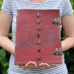 Huge 7 Chakra Leather Book - 10x13 (200 pages) - Image 3