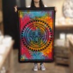 Cotton Wall Art - Hamsa Hand - Image 2
