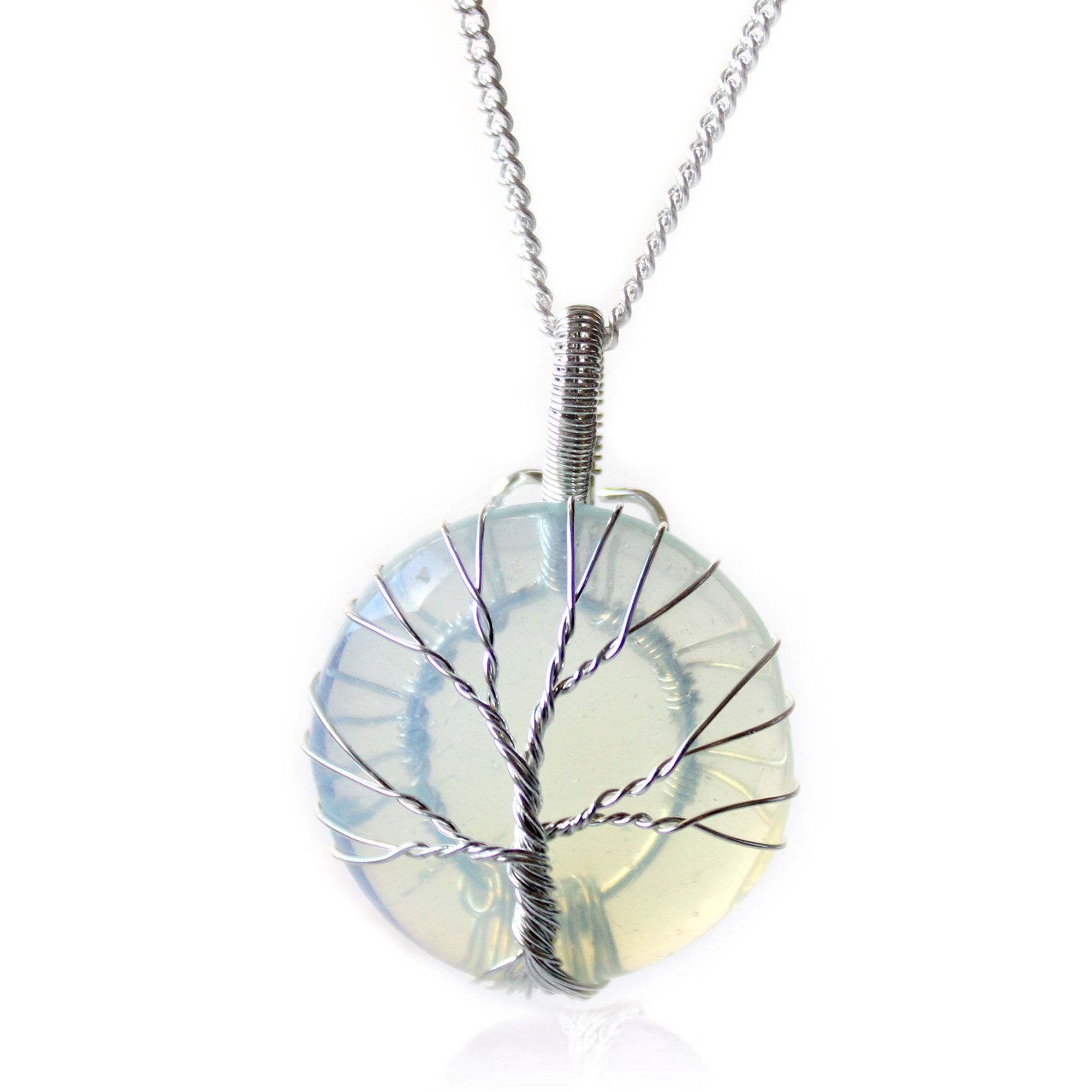 bG9jYWw6Ly9tZWRpYS9ISi84RC82MFIzMEMxRzZSVks4REhKL2Y0NTc4ODk5LmpwZWc-1.jpg Tree of Life Gemstone Necklace - Opalite - Image 1