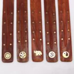 Brass Inlaid Ashcatcher - Mango Wood - Image 6