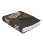 Leather Black Confessions with Lock Notebook (7x5") - Image 2