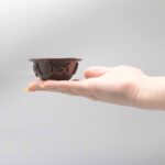 Antique Copper Ritual Bowl with Triple Moon 8x4cm - Image 3