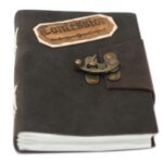 Leather Black Confessions with Lock Notebook (7x5") - Image 3
