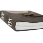 Leather Black Confessions with Lock Notebook (7x5") - Image 4