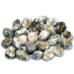 Runes Stone Set in Pouch - Tree Agate - Image 2