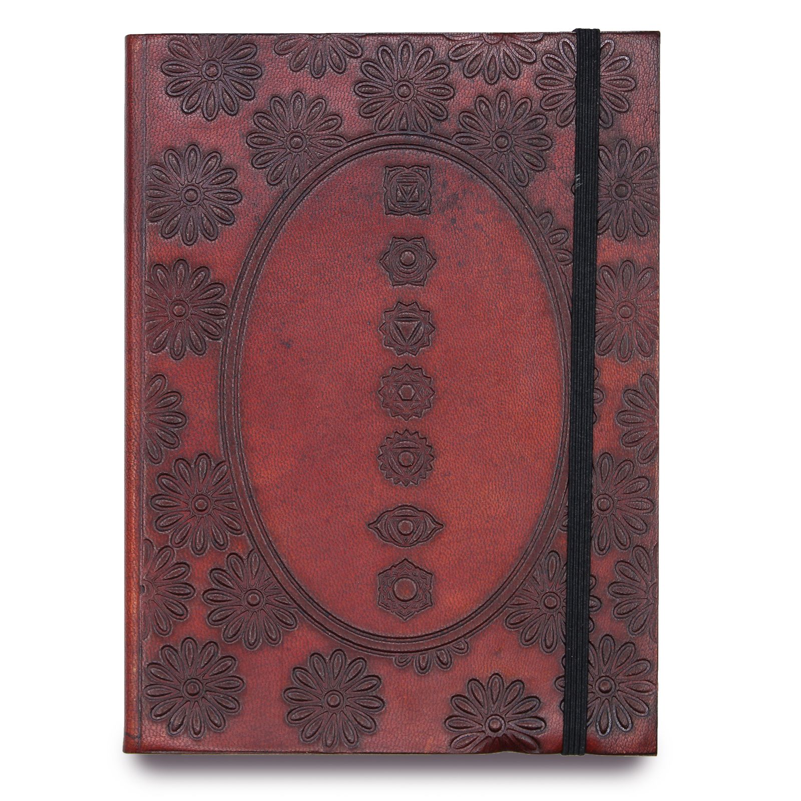 bG9jYWw6Ly9tZWRpYS9IUS8yQy82MFIzMEMxRzZSVDMyQ0hRLzI1ZmIyYzUyLmpwZWc-2.jpg Small Notebook with strap - Chakra Mandala - Image 1