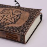 Pentacle - Esoteric Notebook - Anique Grey - 200 pages  Stich Edge- 17.5x12.5x3cm - Image 2