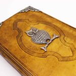 Heafty Coffee Tan Book - Zinc Owl Decor - 200 Deckle Edges Pages - 26x18cm - Image 5