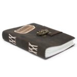 Leather Black Confessions with Lock Notebook (7x5") - Image 8