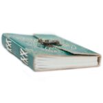 Leather Green Peace with Lock Notebook (7x5") - Image 4