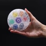 Medium Charging Plate 10cm - Chakra Design (col) - Image 3