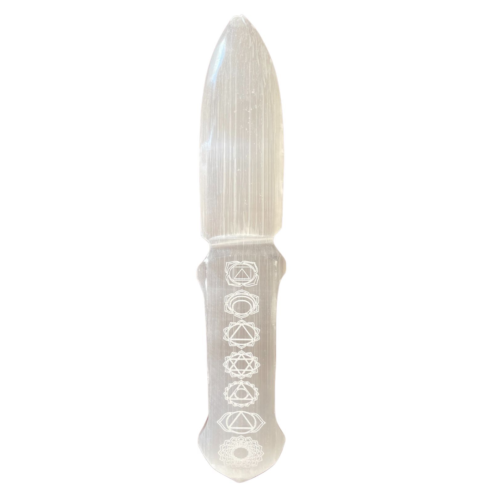 bG9jYWw6Ly9tZWRpYS9TTS9FRC82MFIzMEMxRzZSVEtFRFNNLzQxMzg0MjQxLmpwZWc-3.jpg Selenite Ritual Knife - Chakra - Image 1