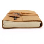 Oiled Tan Leather & Key - 200 pages - 13x18cm - Image 3