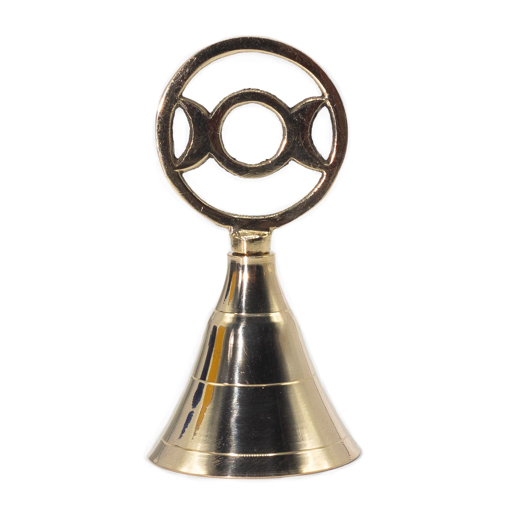 bG9jYWw6Ly9tZWRpYS9TUC84RC82MFIzMEMxSDc0V0s4RFNQLzM4NTViYjAwLmpwZWc.jpg Altar Brass Bell - Three Moon - Image 1