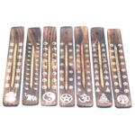 Carved Mango Wood Ashcatcher With Burnt Finish - Image 7