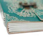 Leather Green Peace with Lock Notebook (7x5") - Image 8