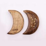 Engraved and Brass Zodiac Sign Incense Burner - Moon - Image 12