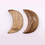 Engraved and Brass Zodiac Sign Incense Burner - Moon - Image 13