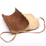 Rolled Leather Travel Notebook - 96 pages - Natural  21x15cm - Image 2